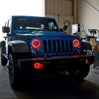 2007-2017 Jeep Wrangler JK LED Fog Light Halo Kit