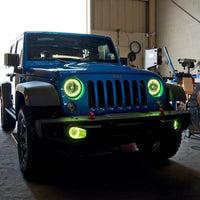 2007-2017 Jeep Wrangler JK LED Fog Light Halo Kit