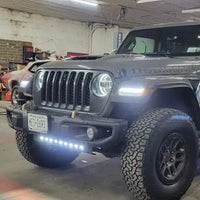 Skid Plate with Integrated LED Emitters for Jeep Wrangler JL and Gladiator JT