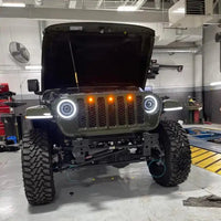 Pre-Runner Style LED Grill Light Kit for Jeep Wrangler JL