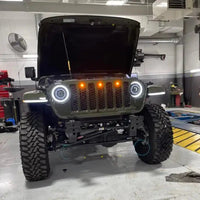 Pre-Runner Style LED Grill Light Kit for Jeep Gladiator JT
