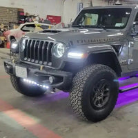 Skid Plate with Integrated LED Emitters for Jeep Wrangler JL and Gladiator JT