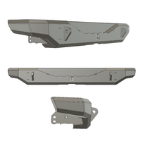 Gauntlet Series Rear Bumper for Jeep JK Wrangler (2007-2018)