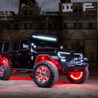 Jeep JK Upper Windshield Brackets + Light Combo