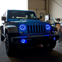 2007-2017 Jeep Wrangler JK LED Surface Mount Headlight Halo Kit