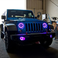 2007-2017 Jeep Wrangler JK LED Surface Mount Headlight Halo Kit