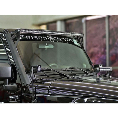 Rigid Industries 07-15 Jeep JK Brow Light Mount E-Series Pro RIGID Industries