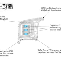 Morimoto XB LED Headlights: GMC Yukon (15-20 / Set)