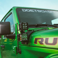 Rigid Industries 2018 Jeep Wrangler JL Cowl Mount Fits 2 D-Series Pro RIGID Industries