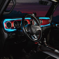 2018-2023 Jeep Wrangler JL/Gladiator JT Dynamic ColorSHIFT LED Interior Dash Board Kit