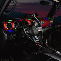 2018-2023 Jeep Wrangler JL/Gladiator JT Dynamic ColorSHIFT LED Interior Dash Board Kit