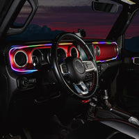 2018-2023 Jeep Wrangler JL/Gladiator JT Dynamic ColorSHIFT LED Interior Dash Board Kit