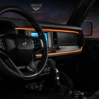 2021-2025 Ford Bronco Dynamic ColorSHIFT LED Dash Kit - USB Plug & Play Interior Lighting