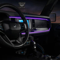 2021-2025 Ford Bronco Dynamic ColorSHIFT LED Dash Kit - USB Plug & Play Interior Lighting