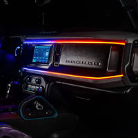 2021-2025 Ford Bronco Dynamic ColorSHIFT LED Dash Kit - USB Plug & Play Interior Lighting