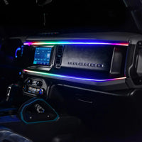 2021-2025 Ford Bronco Dynamic ColorSHIFT LED Dash Kit - USB Plug & Play Interior Lighting