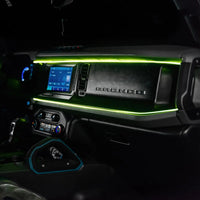 2021-2025 Ford Bronco Dynamic ColorSHIFT LED Dash Kit - USB Plug & Play Interior Lighting