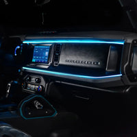 2021-2025 Ford Bronco Dynamic ColorSHIFT LED Dash Kit - USB Plug & Play Interior Lighting