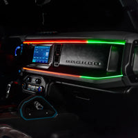 2021-2025 Ford Bronco Dynamic ColorSHIFT LED Dash Kit - USB Plug & Play Interior Lighting
