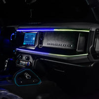 2021-2025 Ford Bronco Dynamic ColorSHIFT LED Dash Kit - USB Plug & Play Interior Lighting