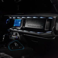 2021-2025 Ford Bronco Dynamic ColorSHIFT LED Dash Kit - USB Plug & Play Interior Lighting