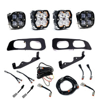 Squadron 2.0 Sport/Squadron Sae Dual Fog Pocket Light Kit Ford 2023-26 F-250/350 Super Duty Clear Toggle Baja Designs