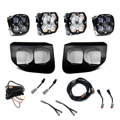 Squadron 2.0 Pro/Squadron Sae Dual Fog Pocket Light Kit Ford 2020-22 F-250/350 Super Duty Clear Toggle Baja Designs