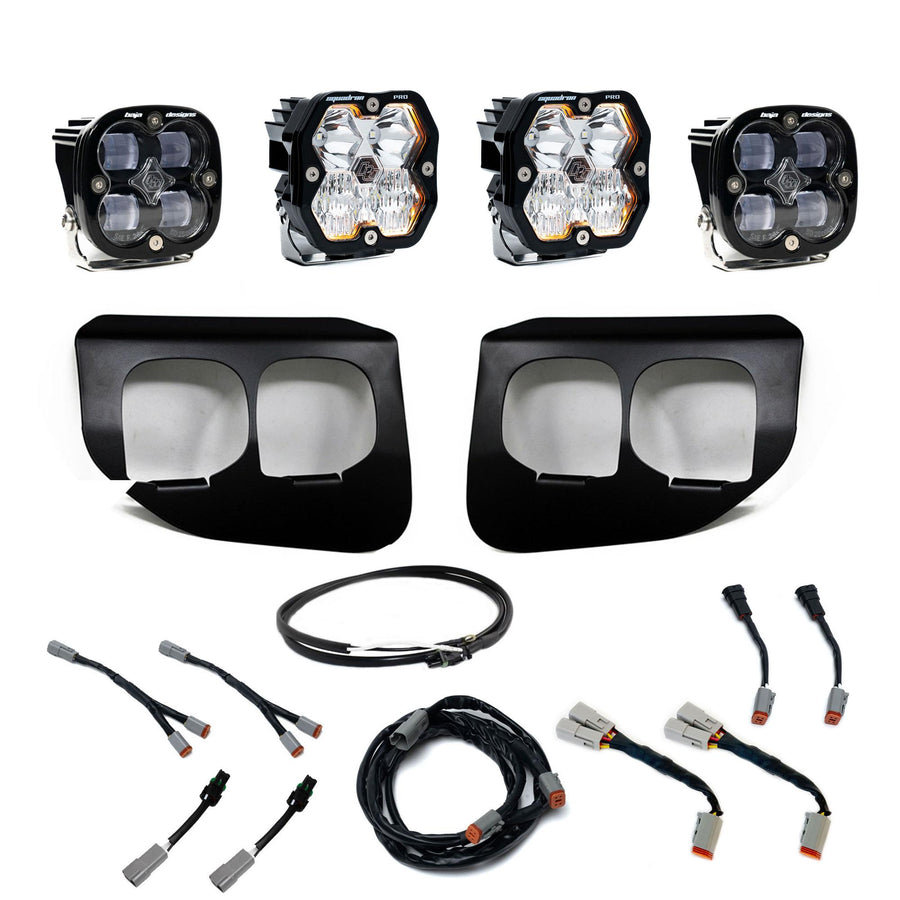 Squadron 2.0 Pro/Squadron Sae Dual Fog Pocket Light Kit Ford 2020-22 F-250/350 Super Duty Clear Upfitter Baja Designs