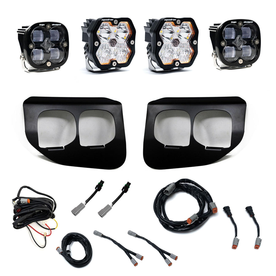 Squadron 2.0 Sport/Squadron Sae Dual Fog Pocket Light Kit Ford 2020-22 F-250/350 Super Duty Clear Toggle Baja Designs