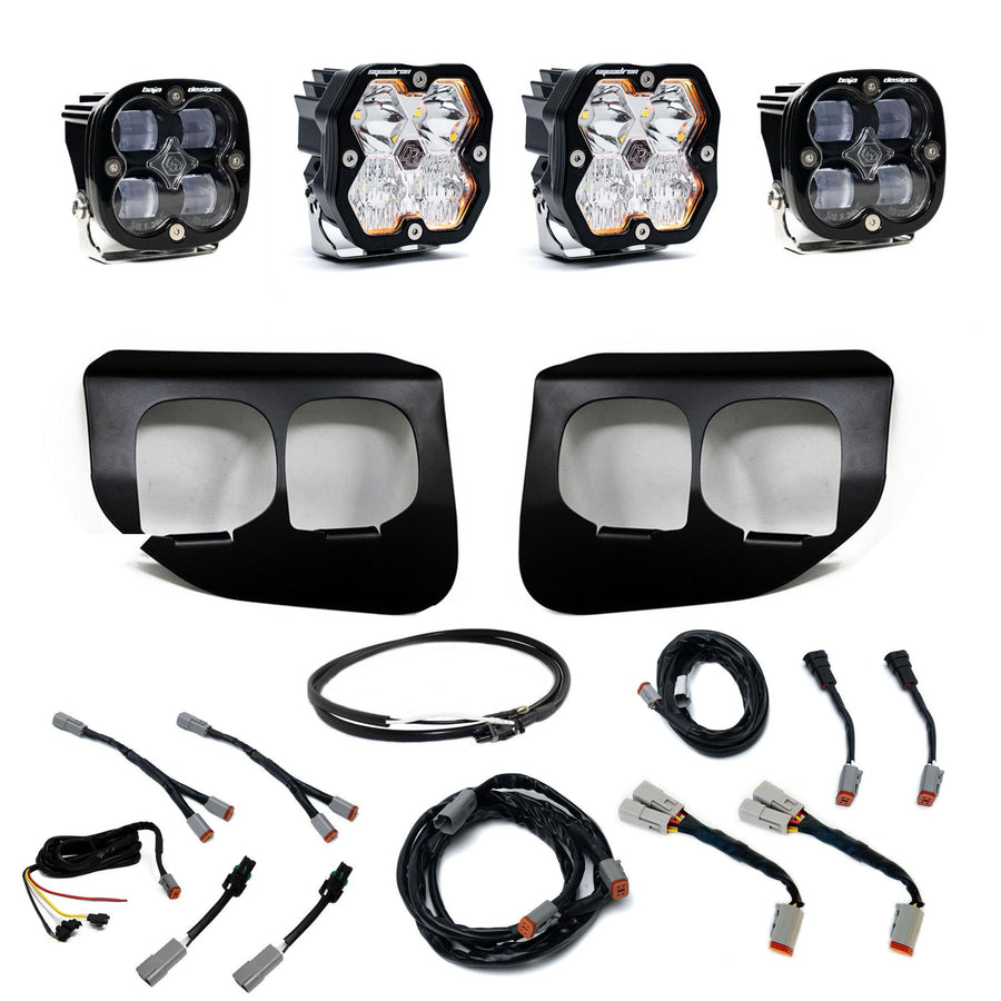 Squadron 2.0 Sport/Squadron Sae Dual Fog Pocket Light Kit Ford 2020-22 F-250/350 Super Duty Clear Upfitter Baja Designs