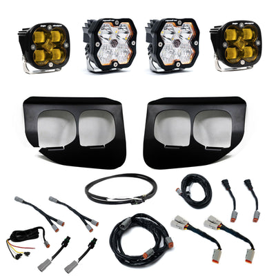 Squadron 2.0 Sport/Squadron Sae Dual Fog Pocket Light Kit Ford 2020-22 F-250/350 Super Duty Baja Amber Upfitter Baja Designs