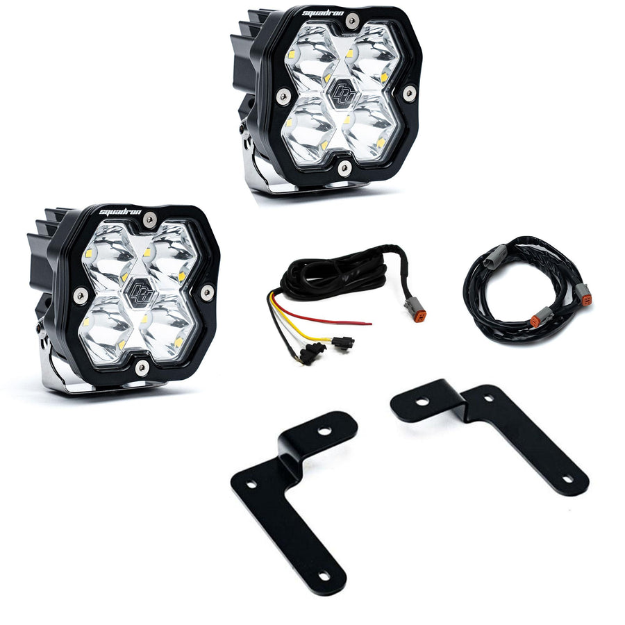Squadron 2.0 Sport A-Pillar Light Kit Jeep 2018-26 Wrangler JL 2020-26 Gladiator JT Upfitter Baja Designs