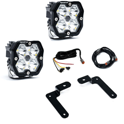 Squadron 2.0 Sport A-Pillar Light Kit Jeep 2018-26 Wrangler JL 2020-26 Gladiator JT Upfitter Baja Designs