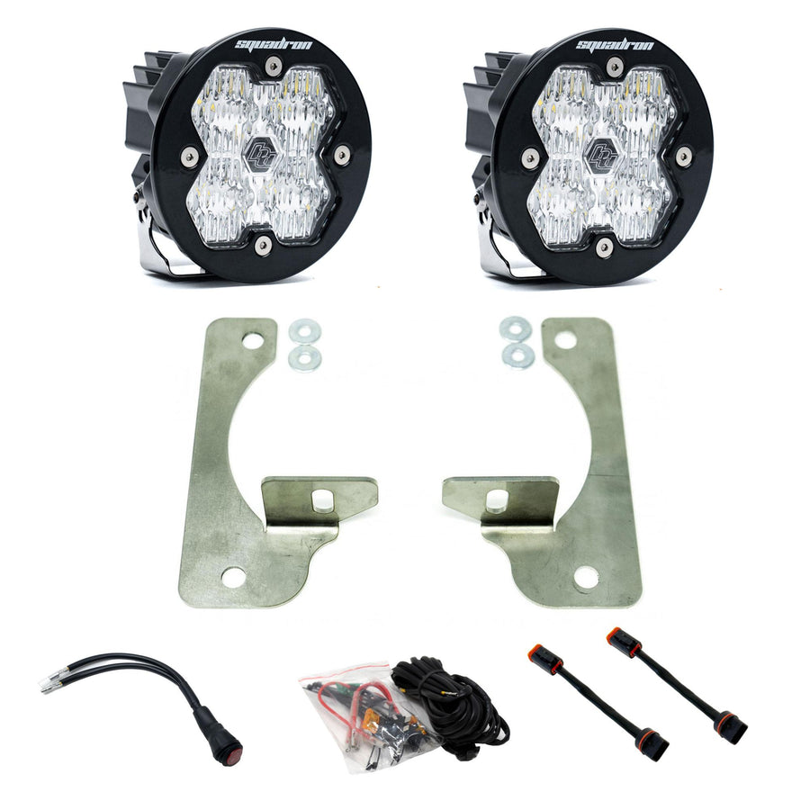 Squadron-R 2.0 Sport Fog Pocket Light Kit Jeep 2018-26 Wrangler JL 2020-26 Gladiator JT w/ Oe Rubicon Bumper Baja Designs