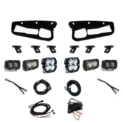 Squadron 2.0 Pro/S2 Pro/S2 Sae Pro Fog Pocket Light Kit Ford 2021-27 Bronco 2022-24 Bronco Raptor w/ Steel Bumper Clear Toggle Baja Designs