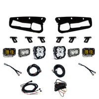 Squadron 2.0 Sport/S2 Sport/S2 Sae Sportman Fog Pocket Light Kit Ford 2021-27 Bronco 2022-24 Bronco Raptor w/ Steel Bumper Baja Amber Toggle Baja Designs