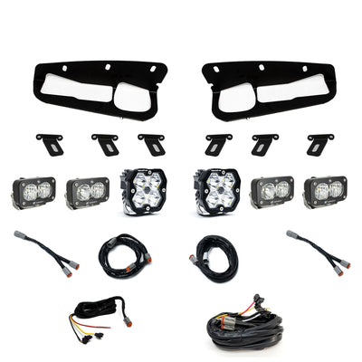 Squadron 2.0 Sport/Dual S2 Sport Sportmen Fog Pocket Light Kit Ford 2021-27 Bronco 2022-24 Bronco Raptor w/ Steel Bumper Upfitter Baja Designs