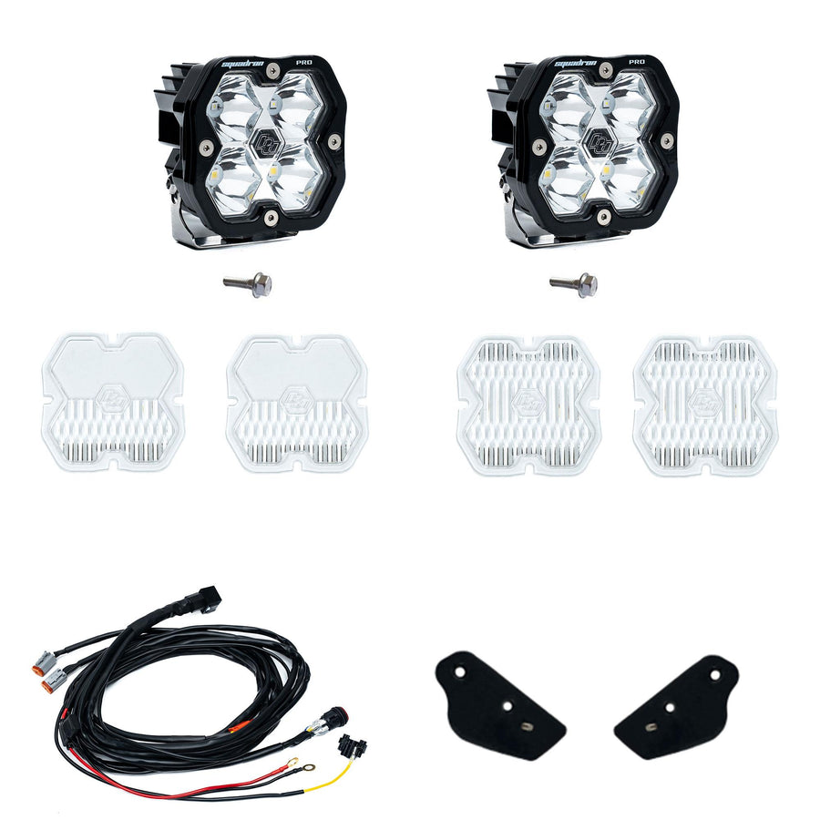 Squadron 2.0 Pro A-Pillar Light Kit Ford 2021-27 Bronco 2022-24 Bronco Raptor Toggle Baja Designs