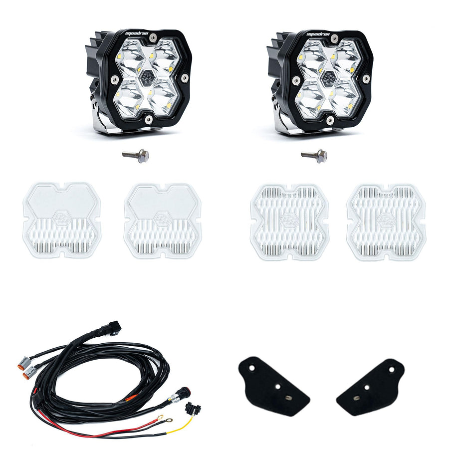 Squadron 2.0 Sport A-Pillar Light Kit Ford 2021-27 Bronco 2022-24 Bronco Raptor Toggle Baja Designs