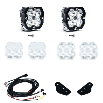 Squadron 2.0 Sport A-Pillar Light Kit Ford 2021-27 Bronco 2022-24 Bronco Raptor Toggle Baja Designs