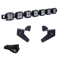 7XL Pro Linkable LED Light Bar Roof Mount Kit for Can-Am Maverick R 2024-2025 (Light Pattern Multi-Pattern, Clear) Baja Designs