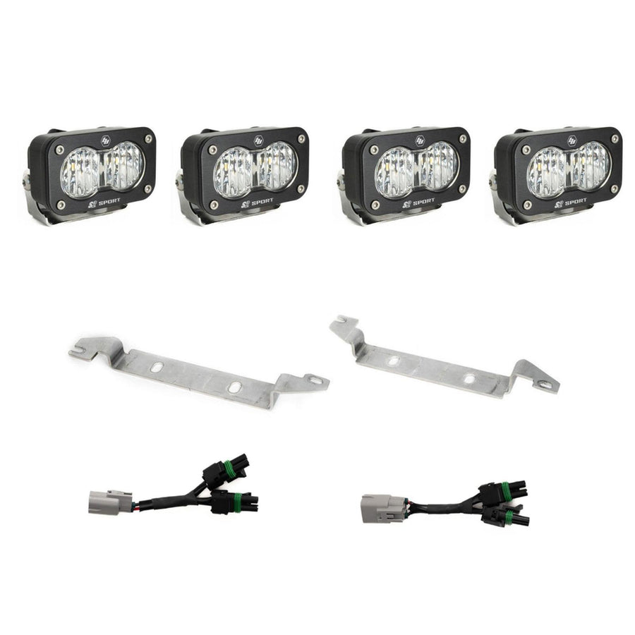 S2 Sport OEM Fog Light Replacement Kit 2024-on Toyota Tacoma TRD Pro/Trailhunter Clear Baja Designs
