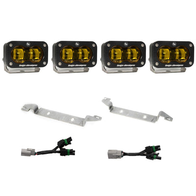 S2 SAE OEM Fog Light Replacement Kit 2024-On Toyota Tacoma TRD Pro/Trailhunter Amber Baja Designs