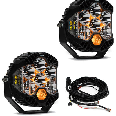 Jeep JL/JT Rubicon Steel Bumper LED Light Kit LP6 w/Upfitter Baja Designs