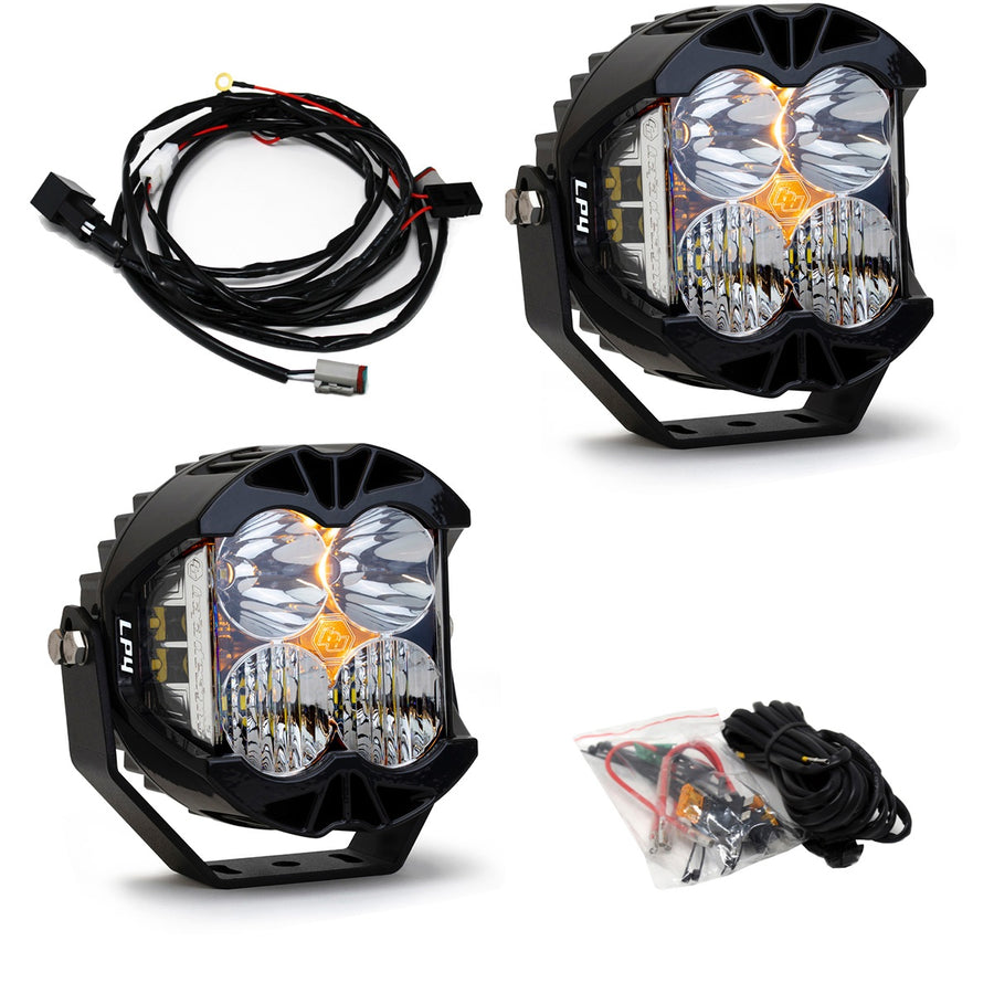 Jeep JL/JT Rubicon Steel Bumper LED Light Kit LP4 Baja Designs