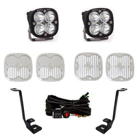 Squadron Sport A-Pillar Kit 21-23 F-150 (Spot; Clear; Toggle Wiring) Baja Designs