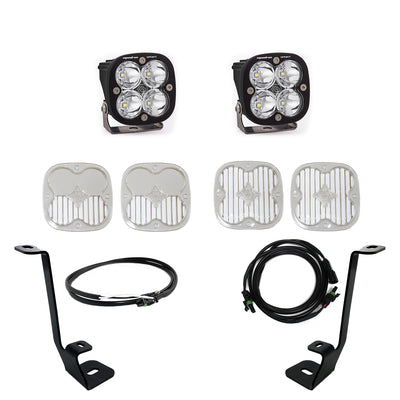 Squadron Sport A-Pillar Kit 21-23 F-150 (Spot; Clear; Upfitter Wiring) Baja Designs