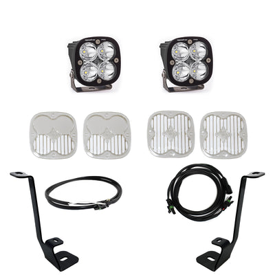 Squadron Pro A-Pillar Kit  21-23 F-150 (Spot; Clear; Upfitter Wiring) Baja Designs