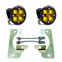 Jeep JL Fog Light Squadron-R 18-Pres Wrangler JL Rubicon Fog Pocket Kit Baja Amber Baja Designs Baja Designs