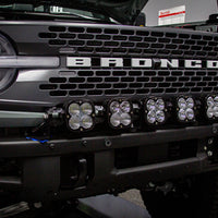 6 XL Linkable LIght Bar Kit Plastic Bumper Mount w/Upfitter 21-Up Ford Bronco Baja Designs